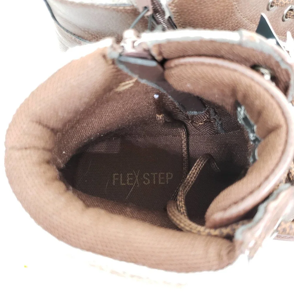 FLEXSTEP Hank men's brown wool boots 8